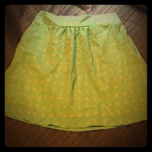 Teal high waisted skirt